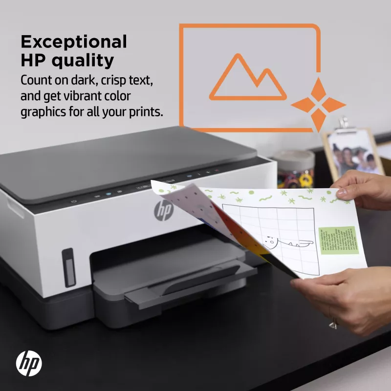 HP Smart Tank -tulostin, lämpömustesuihku, värillinen tulostus, 4800 x 1200 DPI, A4, suoratulostus, harmaa
