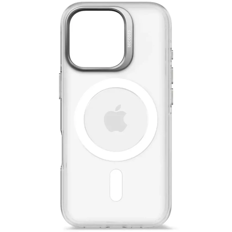 Puhelinkotelo Decoded Clear Case iPhone 16 Pro, polykarbonaatti, läpinäkyvä valkoinen, sopii 6,3