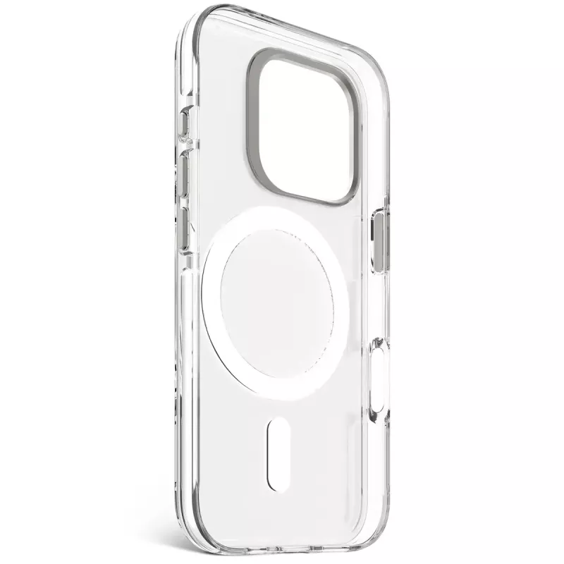Puhelinkotelo Decoded Clear Case iPhone 16 Pro, polykarbonaatti, läpinäkyvä valkoinen, sopii 6,3