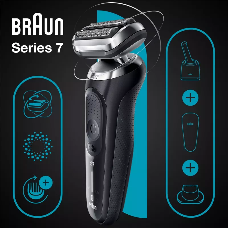 Braun Series 7 71-N7200cc -kalvoterätrimmeri musta