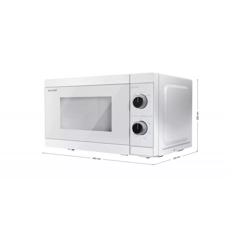 Sharp YC-MS01E-C mikroaaltouuni valkoinen Solo-mikroaaltouuni työtaso 20 L 800 W