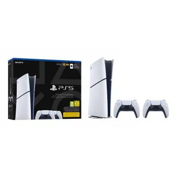 Pelikonsoli Sony PlayStation 5 ohut Digital 825 GB SSD, Wi‑Fi, Bluetooth, HDMI 2.1, valkoinen/musta