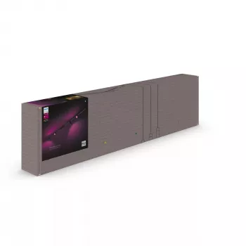 Älyvalaisin Philips Hue White and Colour Ambience Perifo Gerade Deckenbasis-Kit 4 Spots Bluetooth musta