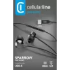 Cellularline SPARROW stereo-in-ear-kuulokkeet mikrofonilla ja kaukosäätimellä