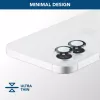 Cellularline kameraobjektiivin rengas - iPhone 16/16 Plus karkaistu lasi kameran suojaukseen