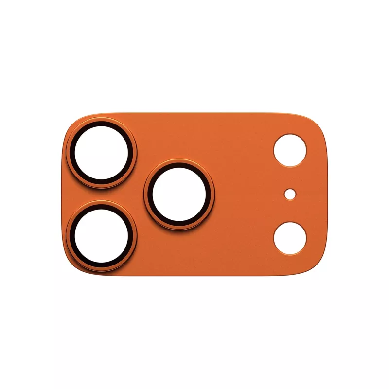 Kameransuojus PanzerGlass Fender iPhone 17 Pro — silikoni, Cosmic Orange, naarmu- ja iskunkestävä