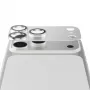 PanzerGlass Fender kameransuojus iPhone 17 Pro Max — silikoni, hopea, naarmu- ja iskunkestävä