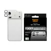PanzerGlass Fender kameransuojus iPhone 17 Pro Max — silikoni, hopea, naarmu- ja iskunkestävä