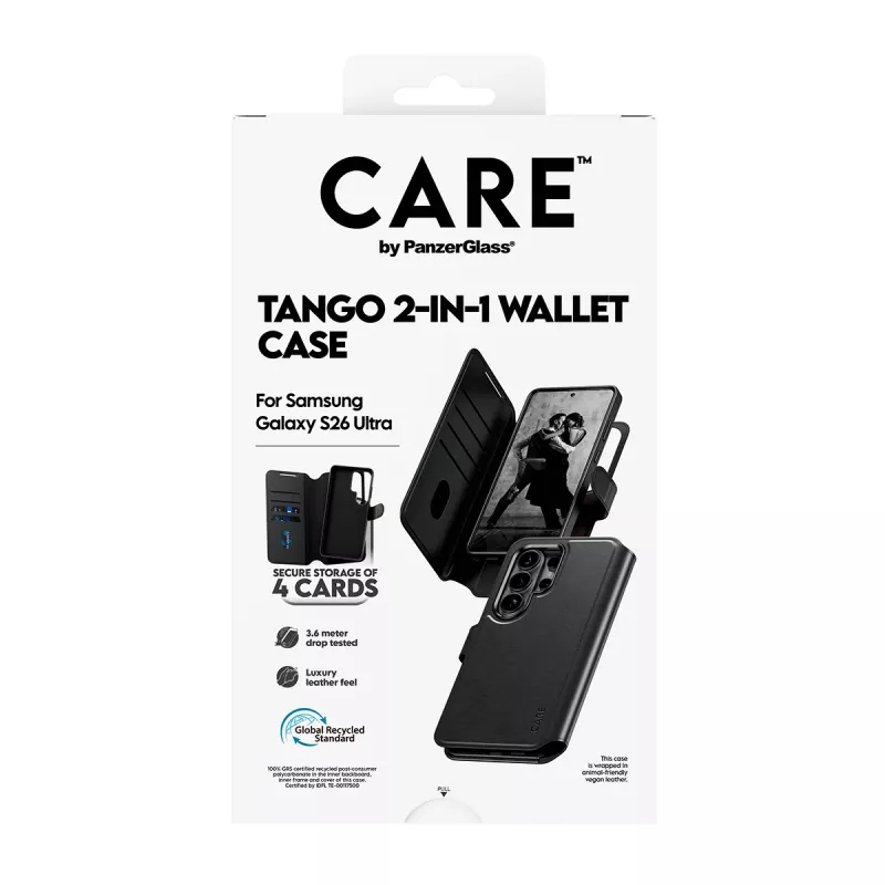 PanzerGlass CARE™ by ® Tango 2-in-1-lompakkokotelo Qi Samsung Galaxy S26 Ultra
