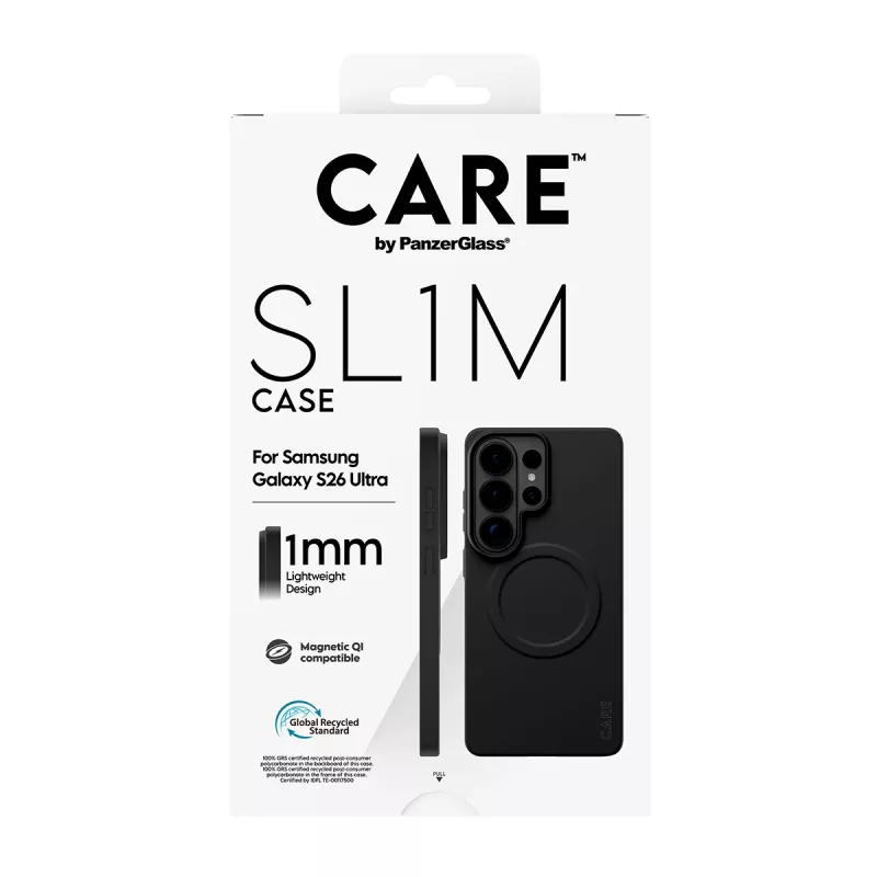 Suojakotelo PanzerGlass CARE SL1M Samsung Galaxy S26 Ultralle, musta