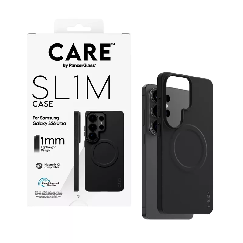 Suojakotelo PanzerGlass CARE SL1M Samsung Galaxy S26 Ultralle, musta