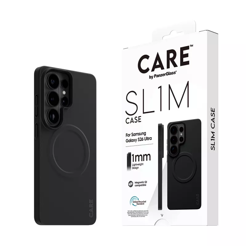 Suojakotelo PanzerGlass CARE SL1M Samsung Galaxy S26 Ultralle, musta