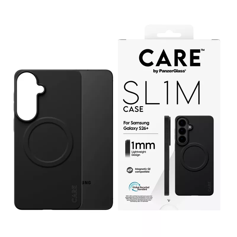 Suojakotelo PanzerGlass CARE SL1M Samsung Galaxy S26+:lle musta (CR06231)
