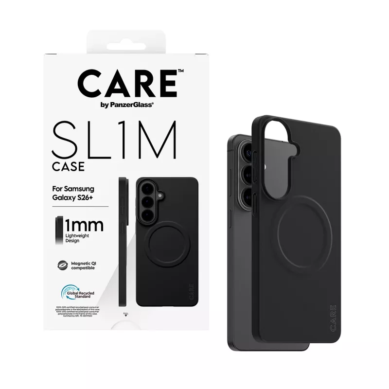 Suojakotelo PanzerGlass CARE SL1M Samsung Galaxy S26+:lle musta (CR06231)