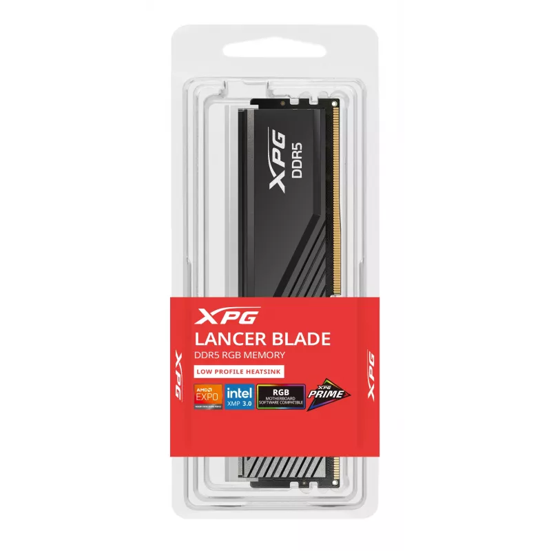 16 GB ADATA DIMM 6000 (musta, AX5U6000C3016G-SLABRBK, XPG Lancer Blade RGB, INTEL XMP, AMD EXPO)