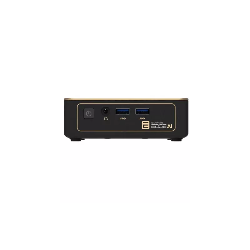 Mini-PC-barebone Sapphire EDGE AI 340 DDR5-muistituella ja HDMI-lähdöllä