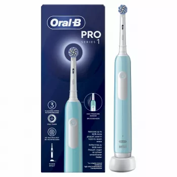 Oral-B Pro 1 Sensitive Clean sähköinen hammasharja aikuisille, pyörivä-värähtelevä, sininen