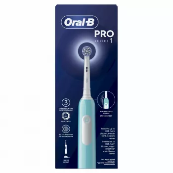 Oral-B Pro 1 Sensitive Clean sähköinen hammasharja aikuisille, pyörivä-värähtelevä, sininen