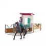 Lelu-hevostallisarja Schleich HORSE CLUB Lisa-hahmolla ja Storm-hevosella, maatilalelusarja, suositeltu ikä 5–12