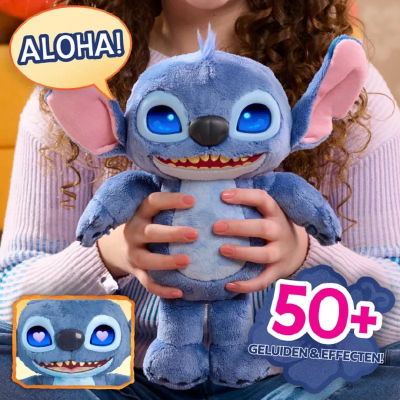 Just Play Disney Stitch – Many Moods Stitch, hahmo, 3 vuosi/vuotta, interaktiivinen, äänellä, AA