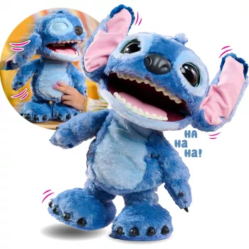 Just Play Disney Stitch - Ultimate Stitch, hahmo, 3 vuosi/vuotta, interaktiivinen, äänellä, AA, paristot sisältyvät