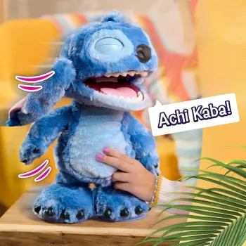 Just Play Disney Stitch - Ultimate Stitch, hahmo, 3 vuosi/vuotta, interaktiivinen, äänellä, AA, paristot sisältyvät