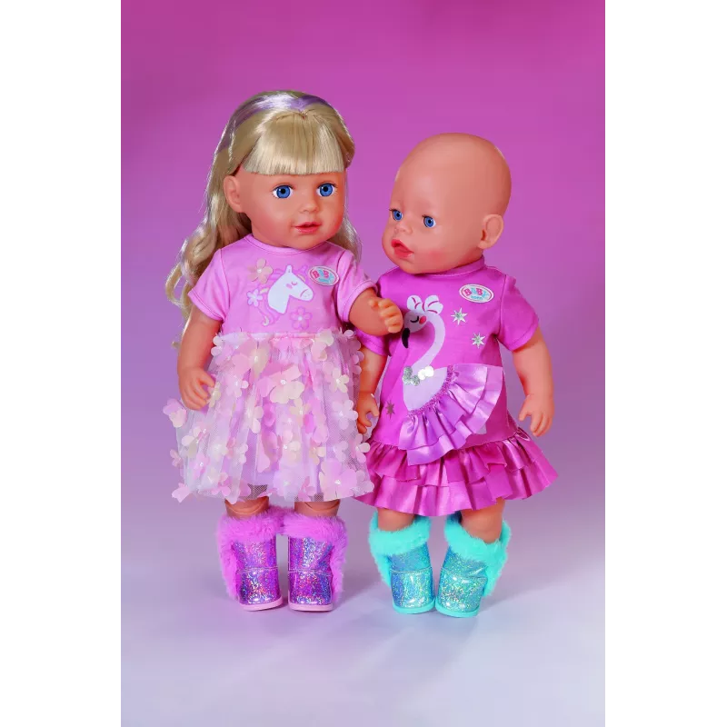 BABY born kimaltavat saappaat 2-lajitelma 43 cm nuken kengät