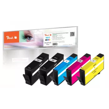 Peach PI300-971 mustepatruuna 5 kpl yhteensopiva vakiokapasiteetti musta, syaani, magenta, keltainen