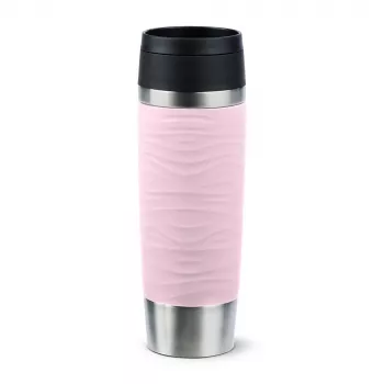 EMSA Travel Mug Waves Grande 500 ml pinkki, ruostumaton teräs