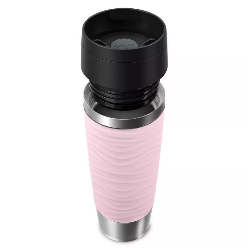 EMSA Travel Mug Waves Grande 500 ml pinkki, ruostumaton teräs