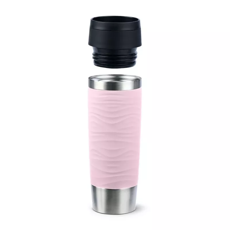 EMSA Travel Mug Waves Grande 500 ml pinkki, ruostumaton teräs