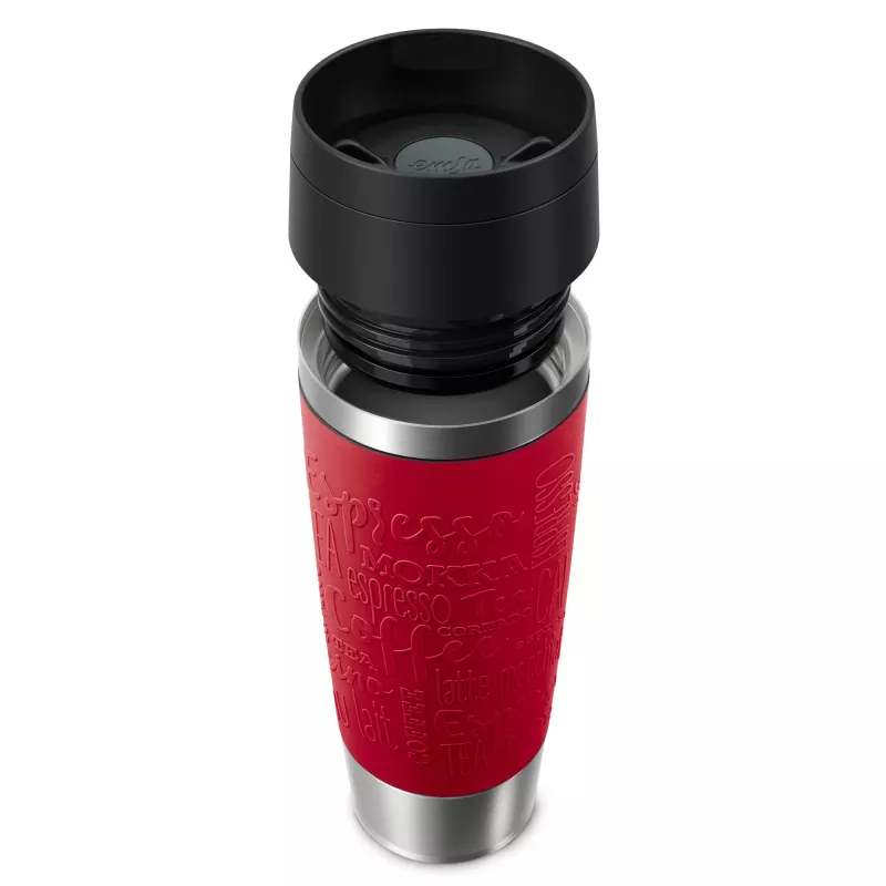 EMSA Travel Mug Classic N2022200 matkamuki 500 ml musta, punainen, ruostumaton teräs ruostumaton teräs