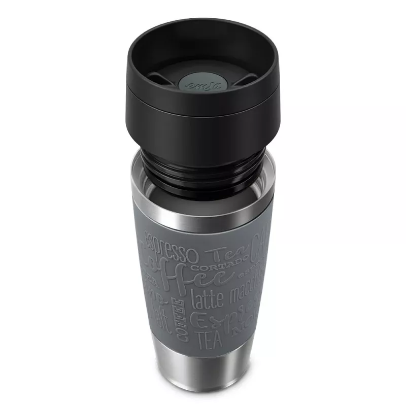 EMSA Travel Mug Classic 360 ml harmaa ruostumaton teräs -matkamuki