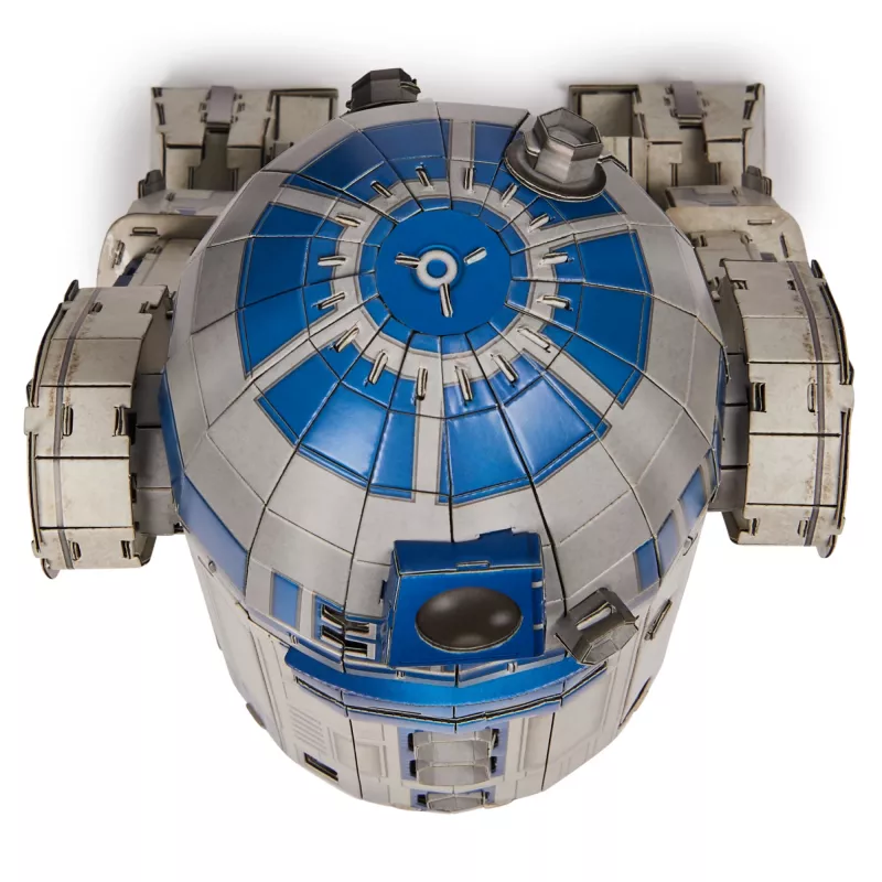 4D Build, Star Wars R2-D2 pahvimallirakennussarja 201 osaa | Star Wars lelu työpöytäkoriste | rakennuslelu | 3D-mallirakennussarjat aikuisille ja nuorille 12-vuotiaasta alkaen