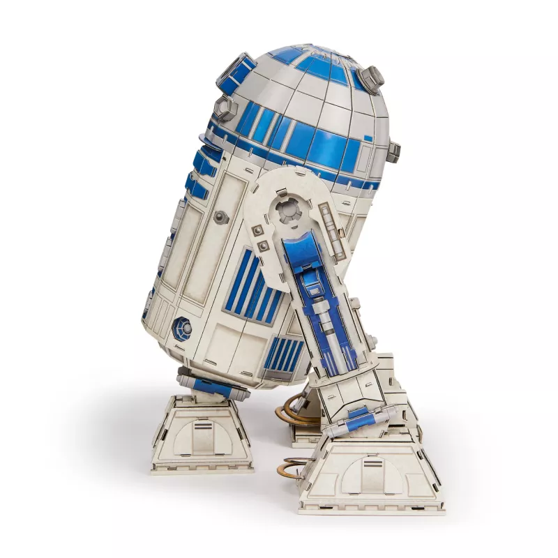 4D Build, Star Wars R2-D2 pahvimallirakennussarja 201 osaa | Star Wars lelu työpöytäkoriste | rakennuslelu | 3D-mallirakennussarjat aikuisille ja nuorille 12-vuotiaasta alkaen