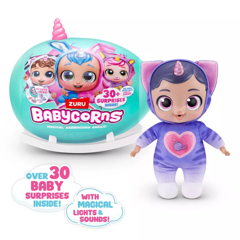 Babycorns interaktiivinen vauvanukke sarja 1 iso ZURU