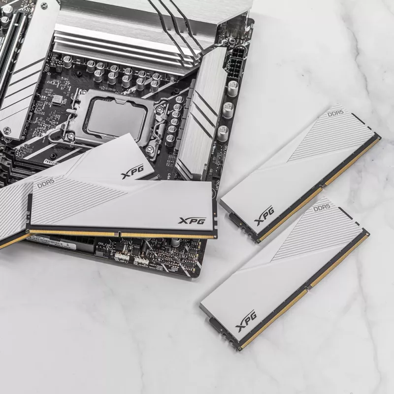 DIMM 32 GB DDR5-6000 (2x 16 GB) dual-kit (valkoinen, AX5U6000C3016G-DCLARWH, Lancer RGB, INTEL XMP)