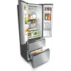 Hisense RF632N4WIE side-by-side-jääkaappi vapaasti seisova 485 L harmaa, ruostumaton teräs