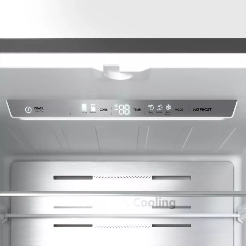Hisense RF632N4WIE side-by-side-jääkaappi vapaasti seisova 485 L harmaa, ruostumaton teräs