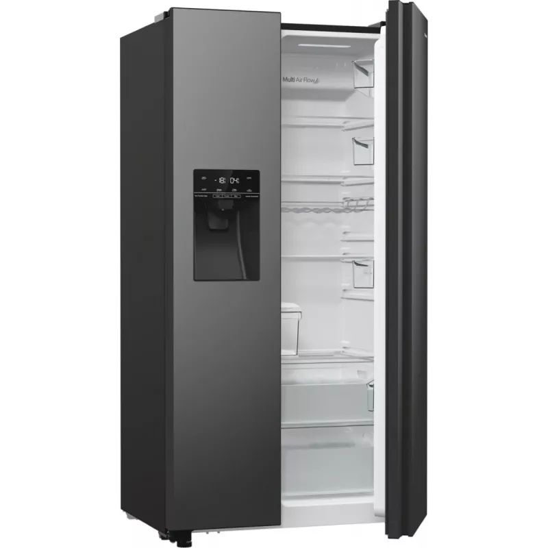 Hisense RS5P535NTFE side-by-side-jääkaappi vapaasti seisova 566 L musta