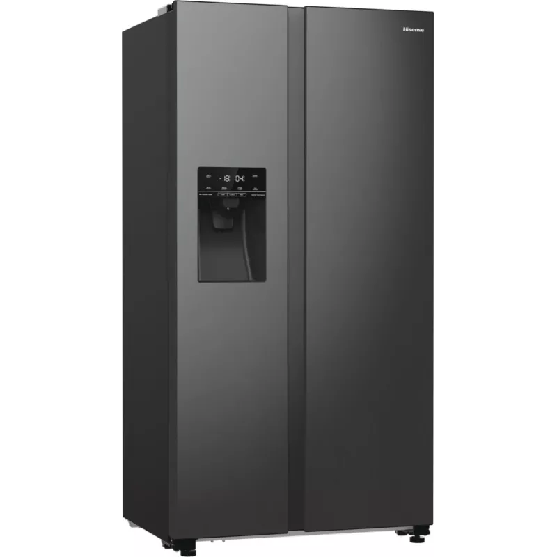Hisense RS5P535NTFE side-by-side-jääkaappi vapaasti seisova 566 L musta
