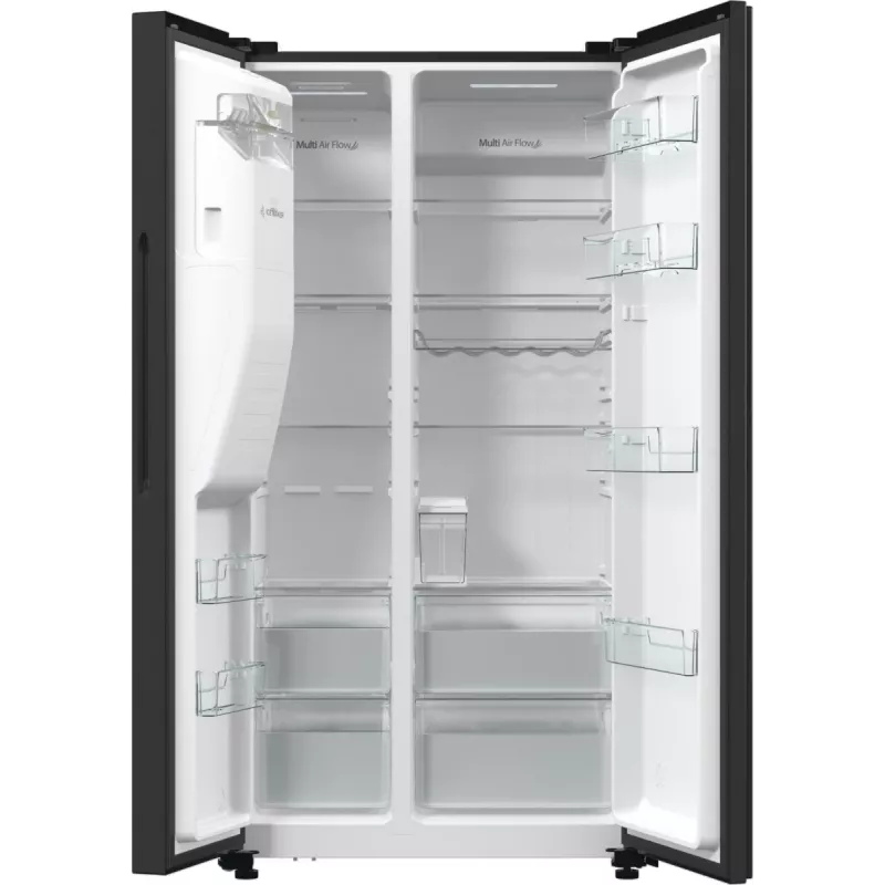 Hisense RS5P535NTFE side-by-side-jääkaappi vapaasti seisova 566 L musta