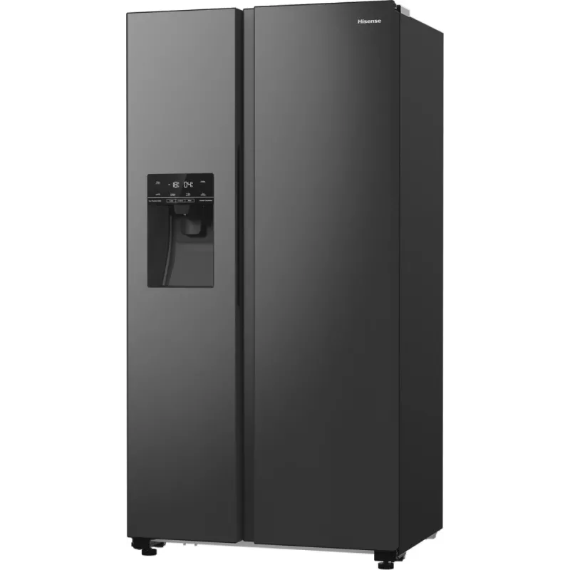 Hisense RS5P535NTFE side-by-side-jääkaappi vapaasti seisova 566 L musta