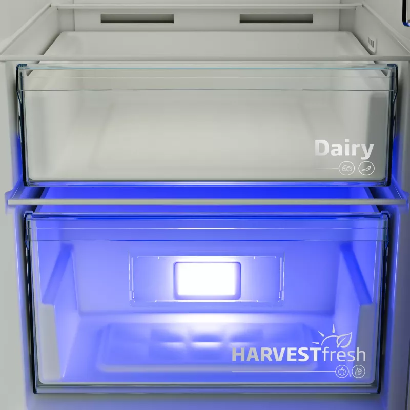 Beko B3RMLNE444HXB jääkaappi vapaasti seisova 365 L ruostumaton teräs