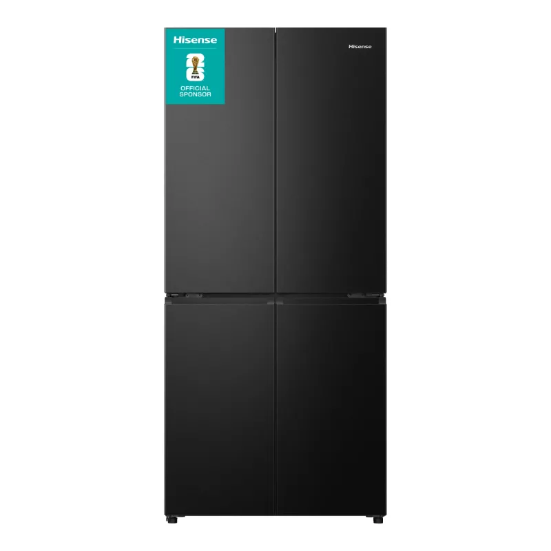 Hisense RQ5P470SAFD vapaasti seisova 483 L musta, ruostumaton teräs