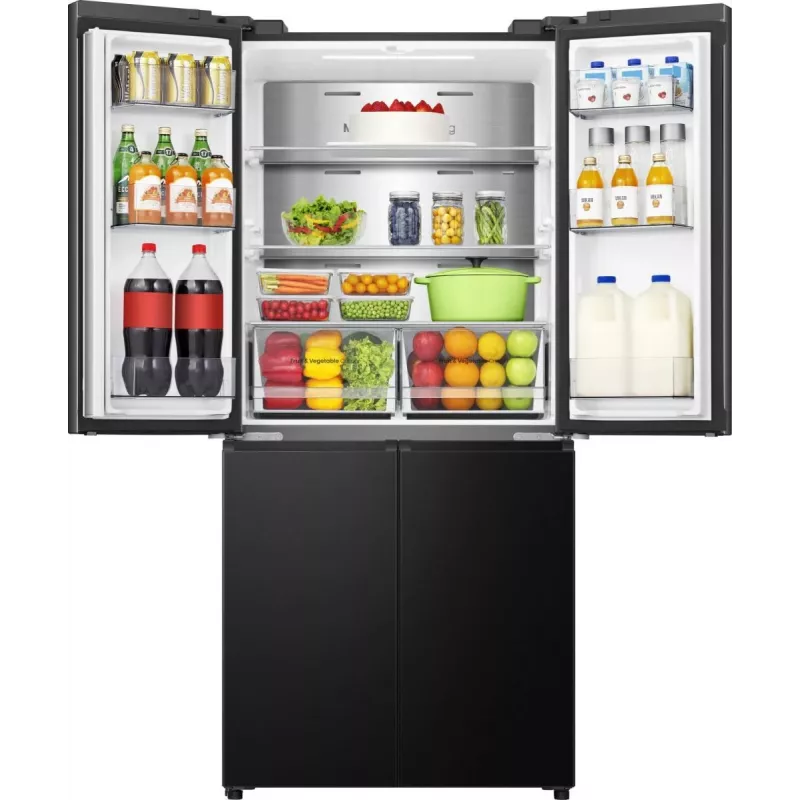 Hisense RQ5P470SAFD vapaasti seisova 483 L musta, ruostumaton teräs