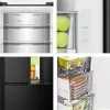 Hisense RQ5P470SAFD vapaasti seisova 483 L musta, ruostumaton teräs
