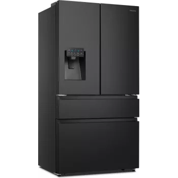 Hisense RF728N4SBFE side-by-side-jääkaappi vapaasti seisova 560 L musta