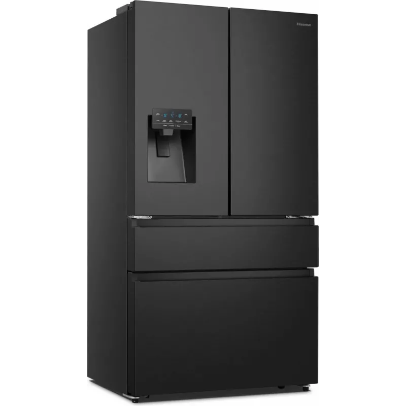 Hisense RF728N4SBFE side-by-side-jääkaappi vapaasti seisova 560 L musta