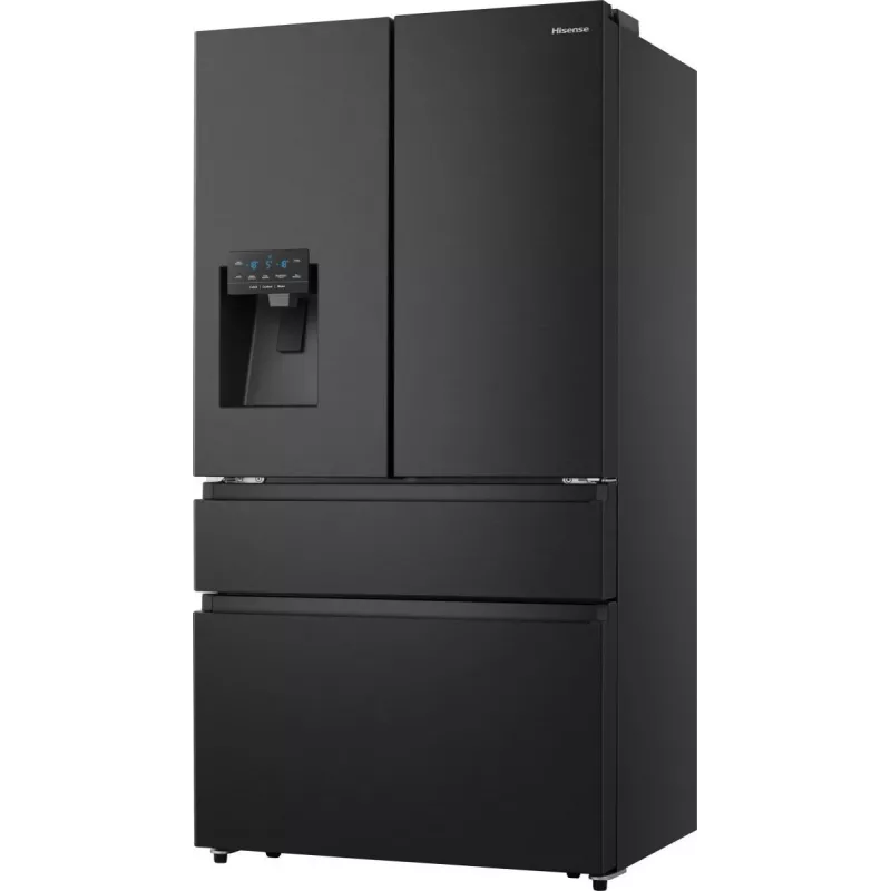 Hisense RF728N4SBFE side-by-side-jääkaappi vapaasti seisova 560 L musta